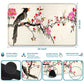 RWUTYTIUL Plum Bird Card Playmat 24 X 14 Inch with Tube Bag, Card Gameplay Playmat with Zones Commander Deck Board MTG RPG CCG T
