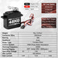 Smraza 45KG Servo Motor Steering High Torque for RC: 2pcs HV 8.4V Coreless Waterproof Digital Servo with Full Metal Gear for RC