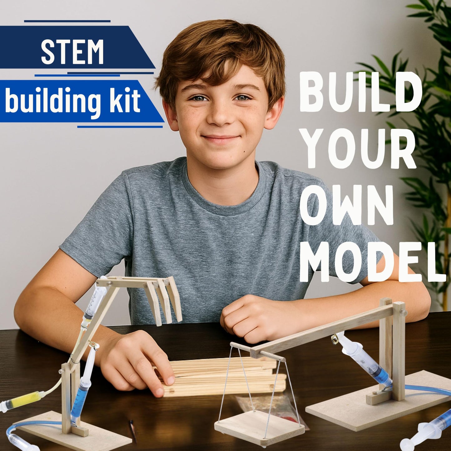 Pathfinders Stem Kit- Hydraulics 4-In-1- Build 4 Hydraulic Machines | Engineering Model Kit For Kids 8+ | Educational Science To