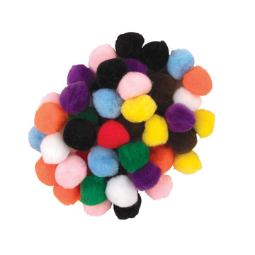 Creativity Street Bright Hues Pom Pons, 1-Inch, 50-Pack (AC8113-01)