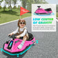 360 Degrees Rotating Ride On Drift Car, 24V Electric Drifting Go Kart For Kids W/Replacement Wheels, High/Low Speed, 24V Brushless Motor, Flashing Lights, Flag, Music,Bluetooth (Pink)