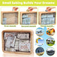 Money Saving Box Piggy Bank For Adults Kids, 2024 New Wooden Cash Vault Money Box With Counter, Reusable Money Saving Bank Coin