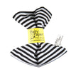 Baby Paper Crinkle Teether Toy - Non-Toxic Washable, 6x6 Inch, Black and White Stripes, Model BP106