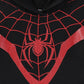 Marvel Miles Morales Spider-Man Girls Hooded Cosplay Tulle Dress For Toddlers
