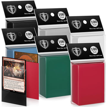 600 Pack Card Sleeves, Matte Dual Trading Card Sleeves With Opaque Back & Smooth Shuffle, Tear Resistant Card Protectors For Mtg