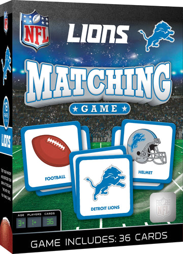 Detroit Lions Matching Game