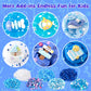 6 Packs Gradient Blue Slime Kit - Cloud Slime, Butter Slime & Clear Slime, Crunchy Slime For Kids With Various Slime Add-Ins, Non Sticky Slime Party Favors For Girls And Boys, 360Ml Kids Slime (Ocean)