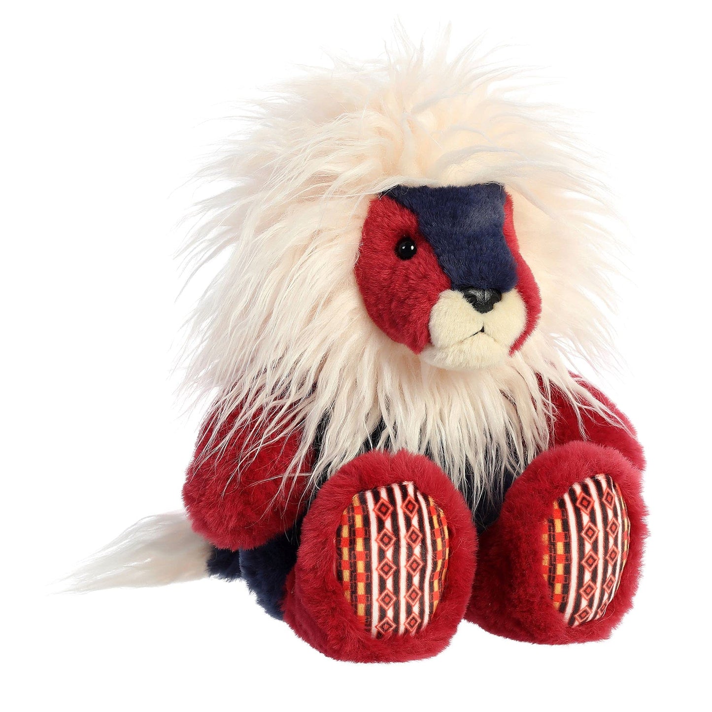 Aurora® Asha Lion™ Stuffed Animal - 12" Red Polyester - Luxurious Sensory Delight - Model 03530