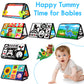 Aboosam Tummy Time Baby Mirror Toys 0-6 6-12 Months - Montessori Infant Toys Brain Development With Crinkle Cloth Book And Teether - High Contrast Newborn Sensory Toys For Babies Boys Girls Gifts
