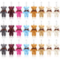 24 Pieces Mini Bears 4.7 Inch Tiny Bears Doll Bulk Soft Mini Stuffed Animals For Diy Keychain For Graduation Birthday Baby Shower Wedding Party Favors (Bright Colors, Classic Style)