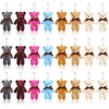 24 Pieces Mini Bears 4.7 Inch Tiny Bears Doll Bulk Soft Mini Stuffed Animals For Diy Keychain For Graduation Birthday Baby Shower Wedding Party Favors (Bright Colors, Classic Style)