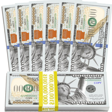 BOOSTEDBLUE 100 Million Dollars Bill | 100 Novelty one Million Dollar Feel, Favorit Choice for Schools| Industry Approved(Mirror