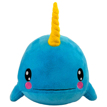 Bleacher Creatures Kuricha 6' Narwhal Sitting Plush - Soft Chibi Inspired Toy
