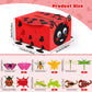 Pasimy DIY Valentines Card Boxes with 30 Insect Greeting Cards DIY Valentine Ladybug Mailbox Craft Kits Valentines Day Love Bug