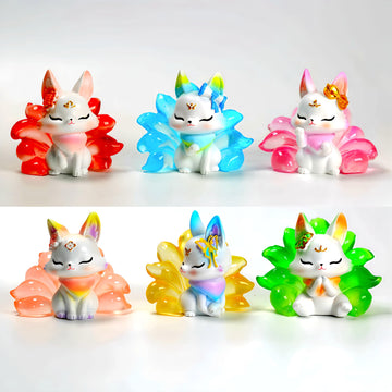Zaleny Nine-Tailed Demon Fox Blind Box Popular Mystery Boxes Collectible Action Figure Toys Random Style Goodie Treat Boxes Part