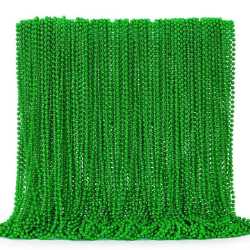 EOBOH 144PCS St Patricks Day Necklace, St. Patrick's Day Bead Accessories Bulk, Irish Saint Patrick Day Beads Necklaces, Parade