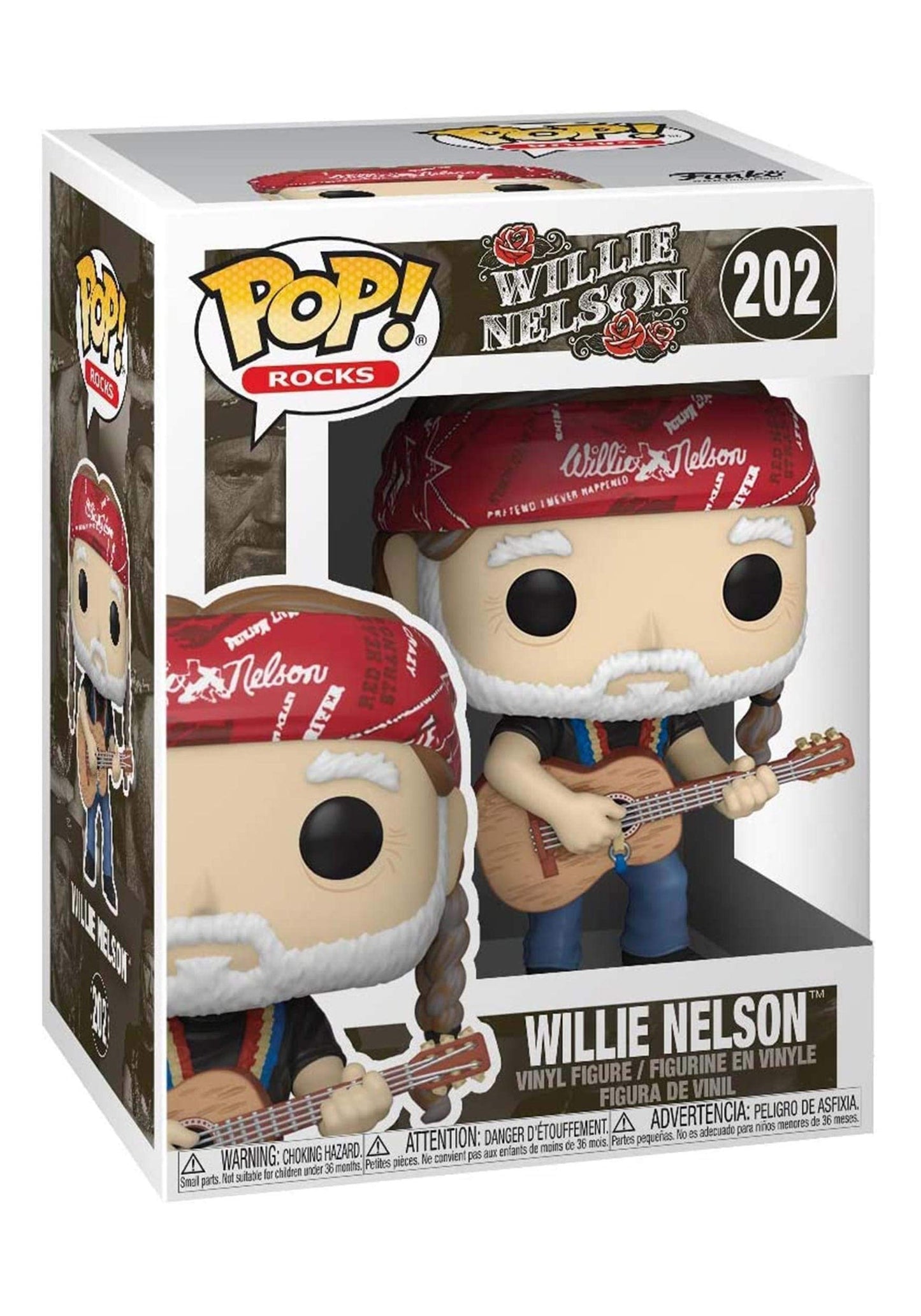 Funko Pop! Rocks Willie Nelson Vinyl Figure, 3.75 inches, Multicolour, Model 49281