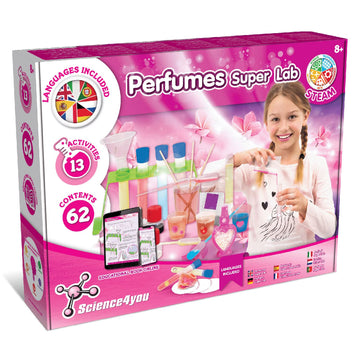 Science4You Super Perfume Making Kit For Kids 8+ Years Old - Make Your Own Perfumes For Girls + 13 Diy Crafts Activities, Crafts Toys And Games, Birthday, For Girls Age 8 9 10 11 12+