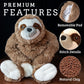 Lulumaia Plush Weighted Stuffed Animals - Microwavable, Portable Heating Pads For Cramps - Soothing Comfort - Period Heating Pad