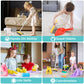 Tuzt 14Pcs Toddler Kids Cleaning Toy Set, Kids Adjustable Mop Broom & Dustpan Set, House Cleaning Tool Toys For Toddlers 1-3,Mon