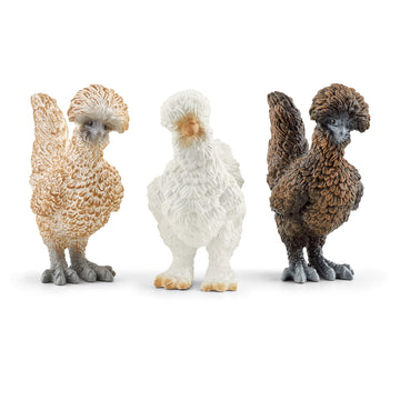 Schleich Farm World Realistic Chickens Playset - 3-Piece Farm And Barn Toy Playset With Realistic Chicken Figurines For Play Time And Imagination, For Boys And Girls, Gift For Kids Toddlers Age 3+
