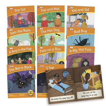 Junior Learning Letters & Sounds Phase 2 Set 2 Fiction, Multicolor