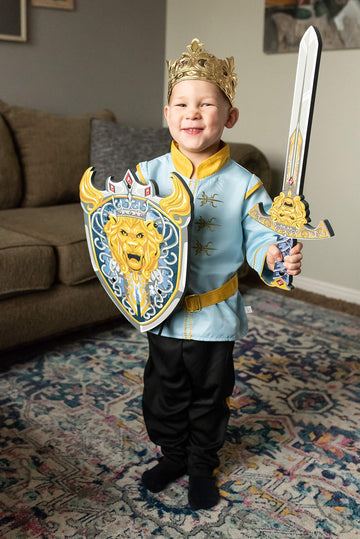 Little Adventures Foam Pretend Play Toy Shield & decorative replica blade Set (Prince)