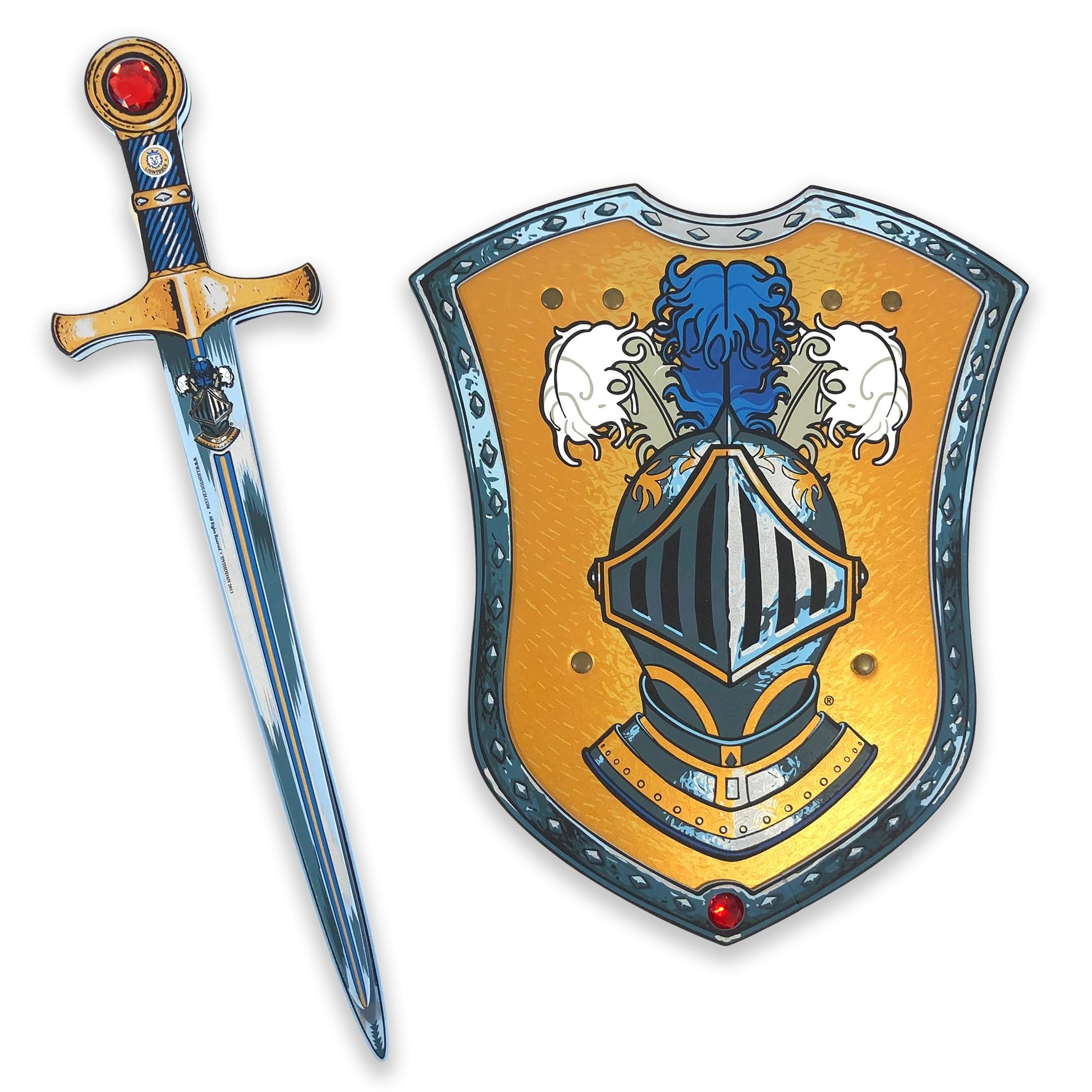 Liontouch - Mystery Knight Toy decorative replica blade & Shield for Boys - Age 3-8 Years | Medieval Play Set in Durable & Safe Foam for Kids Pretend Play | Safe  & Battle Accessories for Dress Up & Costumes