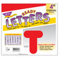 Trend Red 4'' Casual Uppercase Ready Letters, 6 Packs