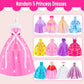 137 Pcs Doll Clothes And Accessories With Closet For 11.5 Inch Doll,Included Princess Dresses,Fashion Dresses,Casual Clothing,Sw