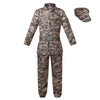 Agcoah Kids Army Camo Trooper Soldier Special Forces Costume(Medium 6-8Y)