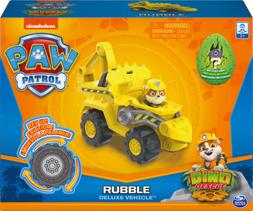 Paw Patrol Deluxe Rev Up Vehicle with Mystery Dinosaur Figure, 1 Count, Plastic, Model 6059987