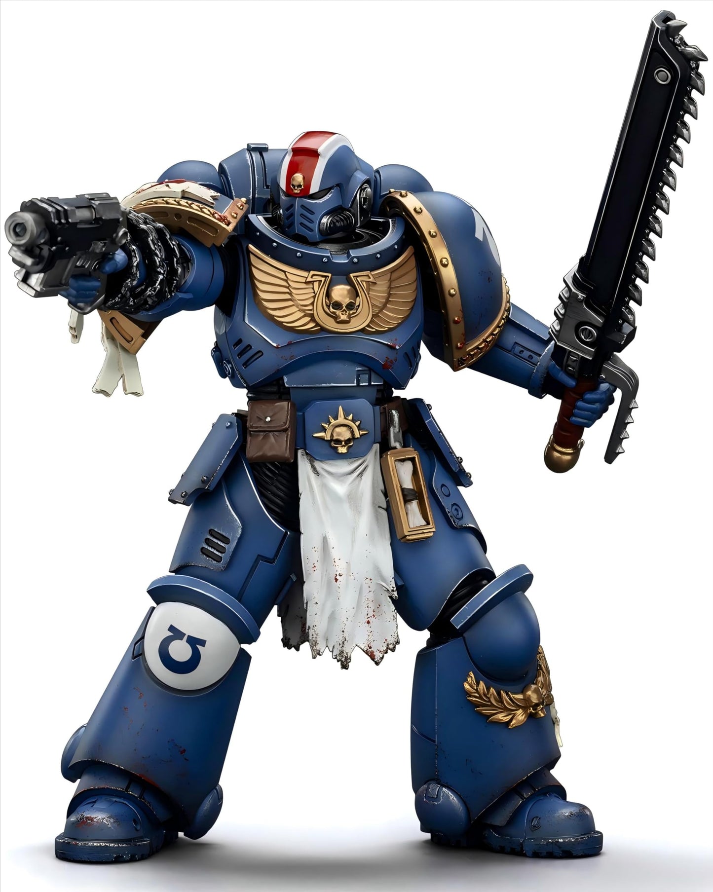 Joytoy Warhammer 40K 1/18 Action Figures - Ultramarines Lieutenant Titus-Collectors Edition Perfect For Collectors & Decor - Ide