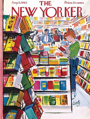 New York Puzzle Company 1000 Piece Jigsaw Puzzle - The Bookstore by Arthur Getz, Cardboard Construction