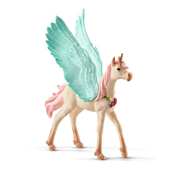 Schleich Bayala, Unicorn Toys For Girls And Boys, Decorated Unicorn Pegasus Foal Toy Figurine, Ages 5 And Above