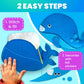 UOKKA Kids Crafts Ages 4-8, DIY Beginner Needle and Thread Kit - 12 Sea Animals Sewing Kit Basic - Fun Arts Crafts for Kids Ages