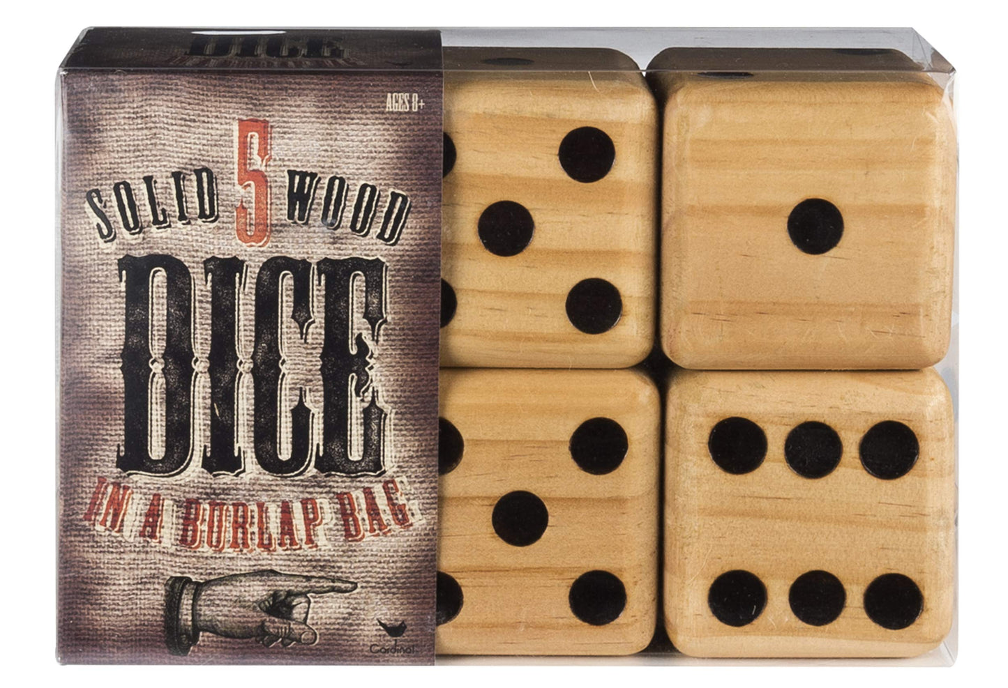 5 Giant Wood Dice Giant Game