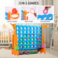 Giant 4 Row Game With Carrying Bag And Mesh Fabric .Giant 4-To-Score Game Set Suitable For Indoor And Outdoor Holiday Parties An
