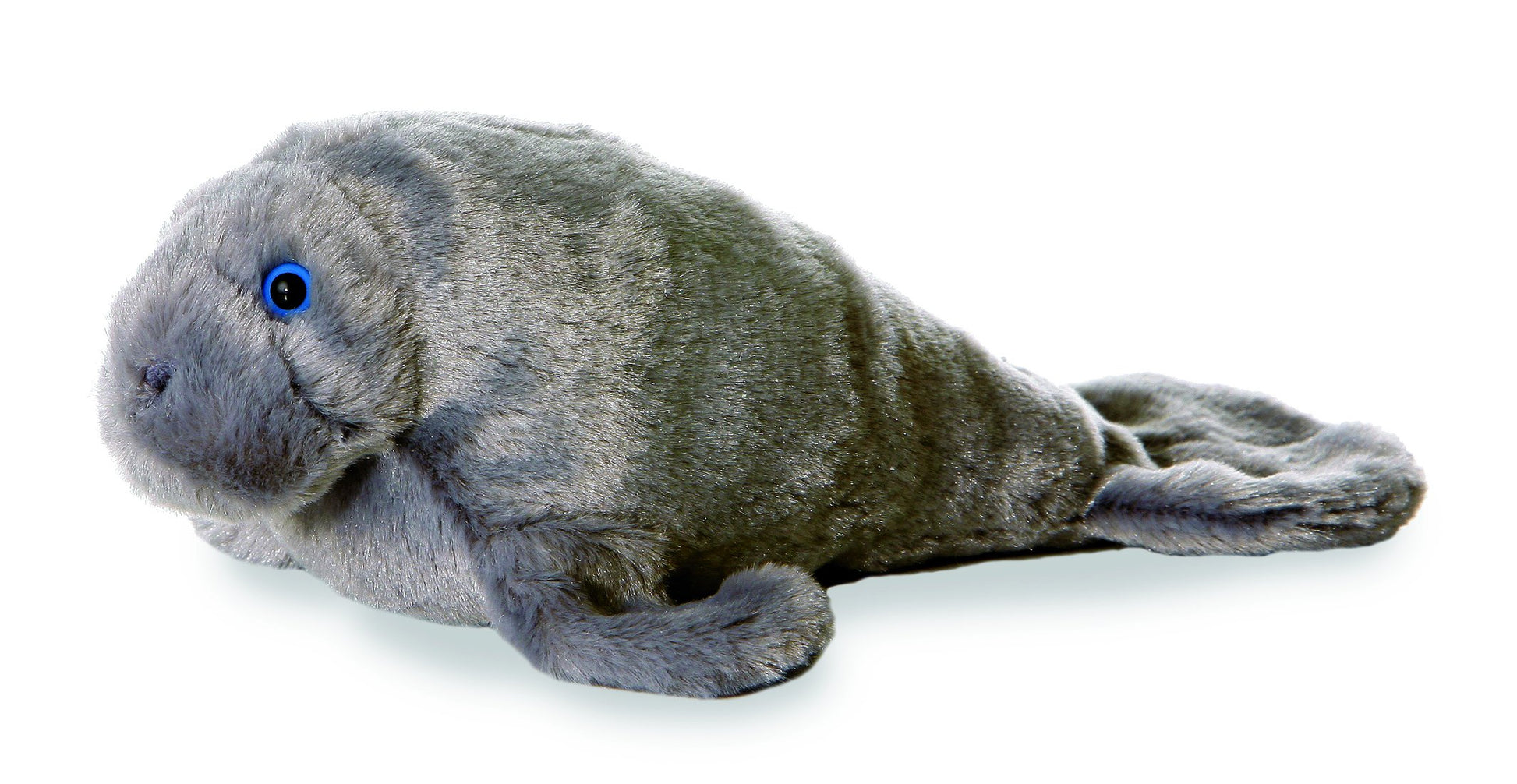 Aurora® Adorable Mini Flopsie™ Manny™ Stuffed Animal - Playful Ease - Timeless Companions - Gray 8 Inches