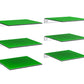 Galvanox Display Shelves For Building Bricks (6 Pack) Compatible With All Toy Block Brands - Floating Wall Mounted Shelf With 10 Inch Removable Baseplate (Clear Acrylic)