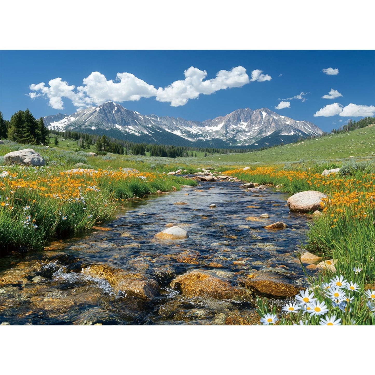 300 Pieces Nature Puzzle for Adults,Maroon Bells Mountain Lake Landscape Large Piece for Kids Adults Teens,Recycled Paper,Glossy