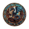 Wooden Puzzles for mature-themeds - Dragon's Library Jigsaw Puzzle for mature-themeds 505 Pieces  Unique Shape Wooden Dragon Puzzle  Wood Puzzles mature-themed  Gifts for Friends  Family  Home Decor (XL-17.3 * 17.3in)