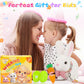Bunny Plush Toys,Electronic Walking Plush Toys with Sounds,Wiggling Ears,Twitching Mouth,Leash,Interactive Rabbit Toys for Kids