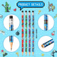 Blulu 36 Pcs Video Game Pencils Unicorn Rainbow Pencils Bulk Unicorn Birthday Party Favors Wooden Pencils with Erasers Graduatio