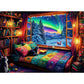 300 Pieces Puzzles For Adults | Winter Aurora Cat Jigsaw Puzzles | Large 300 Piece Puzzle For Children Adults Seniors | Sturdy,Safe | Engaging & Educational Toys Great Gift For Boys Girls 20.5 X 15 In