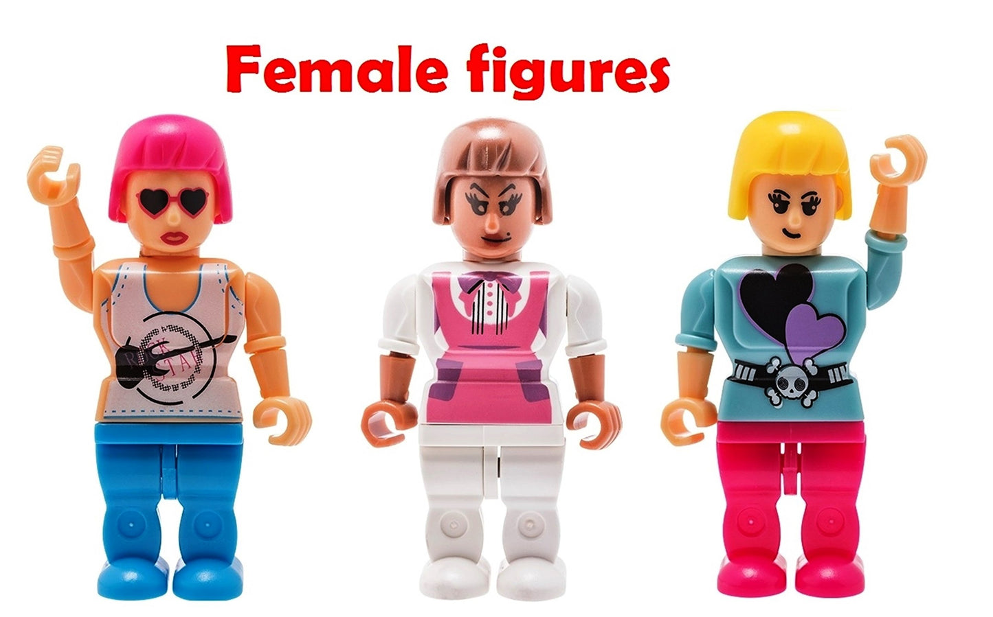 20 Mini Toy Figure Toys - Set For Christmas Stocking Stuffers, X-Mas Gifts For Kids, Assortment Of Boys And Girls Figurines For