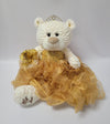 Kinnex Collections Since 1997 20'' Quince Anos Quinceanera Last Doll Teddy Bear With Dress (Centerpiece) ~ Arc16831-6R (Gold)