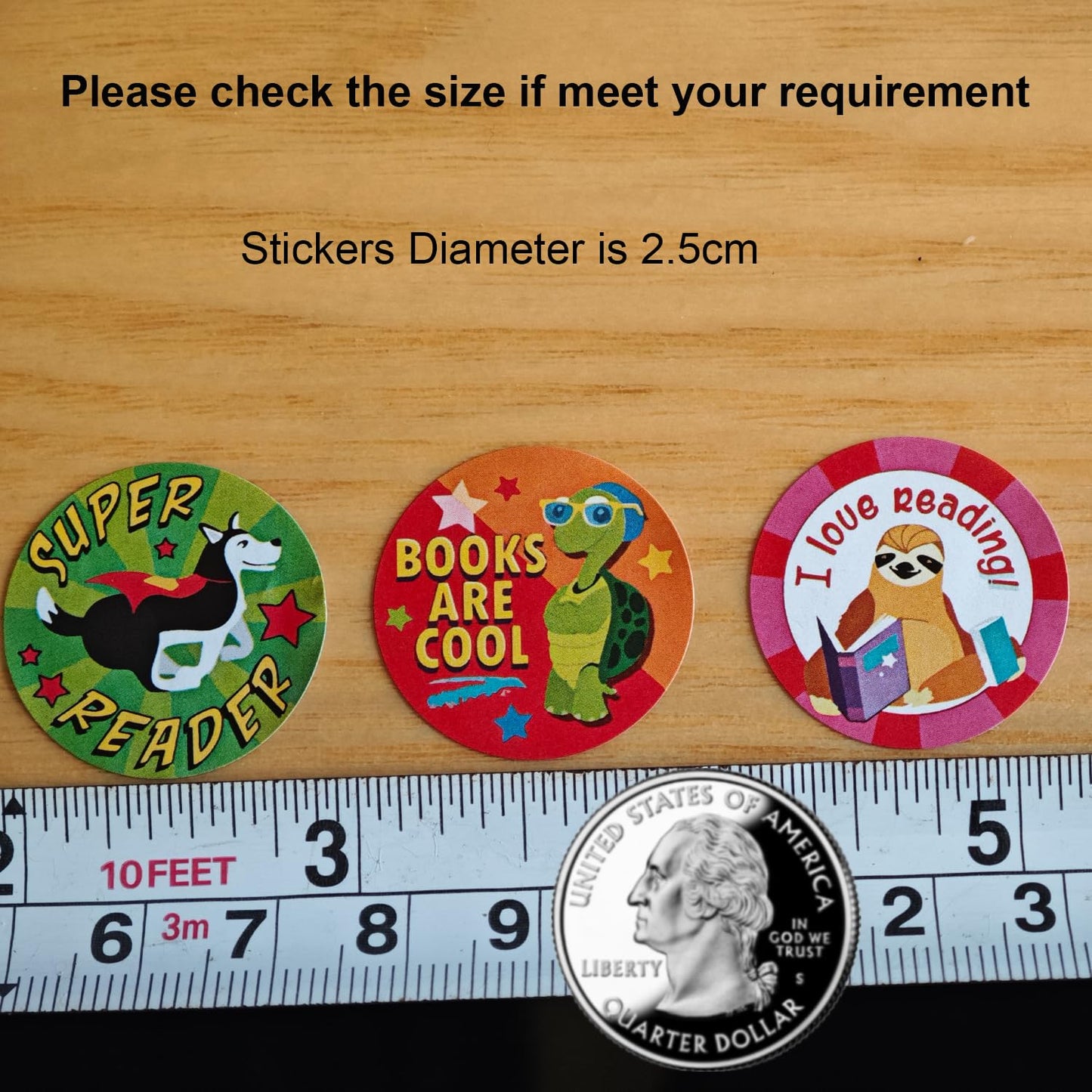Reading Reward Stickers For Teachers,500 Stickers For Kids In 8 Designs,1 Inch School Stickers Pack,Motivational Incentive Stick
