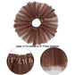 Jmkcoz Kids Animal Brown Bear Costume Bear Ears Headband Bowtie Tail Tutu Skirt Animal Fancy Costume Kit Halloween Cosplay Party Accessories For Girls Boys