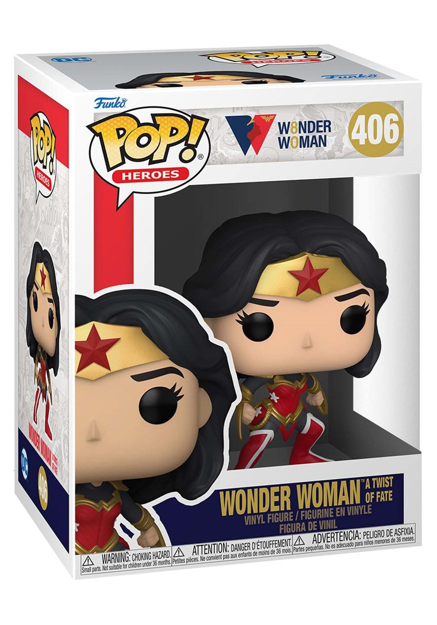 Funko Pop Heroes: Wonder Woman 80Th - Wonder Woman (A Twist Of Fate), Multicolor (54991)